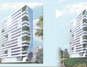 Drapacze chmur zamiast centrum handlowego