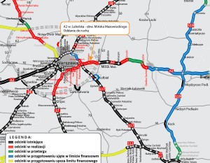 [Mazowieckie] Przybyło piętnaście kilometrów autostrad