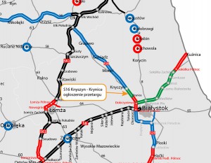 [Podlaskie] Drogowcy ogłosili przetarg na krótki fragment trasy S16