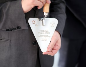 Katowicki .KTW I z kamieniem węgielnym