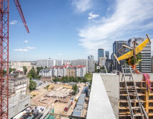 [Warszawa] Browary Warszawskie rosną w oczach. Pierwsza wiecha na horyzoncie