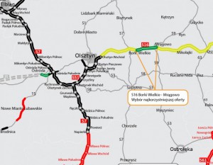 [Warmińsko-Mazurskie] Za trzy lata kierowcy pojadą kolejnym odcinkiem S16