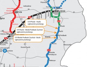 [Podlaskie] GDDKiA ogłasza nowe przetargi na S19