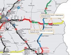 [Lubelskie] Wykonawcy dwóch odcinków A2 podpisali umowy