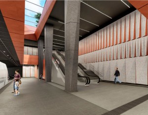 [Kraków] Wiemy jak będzie wyglądał przystanek w tunelu Krakowskiego Szybkiego Tramwaju