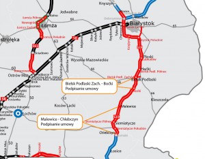 [Podlaskie] Podpisano ostatnie umowy na fragmenty S19, na południe od Białegostoku