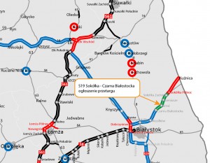 [Podlaskie] GDDKiA ogłosiła przetarg na projekt i budowę odcinka S19