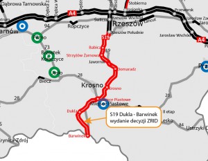 [Podkarpackie] Zielone światło dla budowy odcinka S19 Dukla – Barwinek