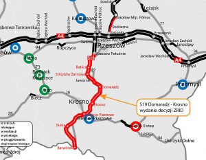 [Podkarpackie] Zgoda na budowę odcinka S19 Domaradz – Krosno