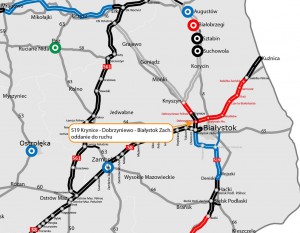 [Białystok] Kierowcy mogą już korzystać z odcinka S19 łączącego się z S8